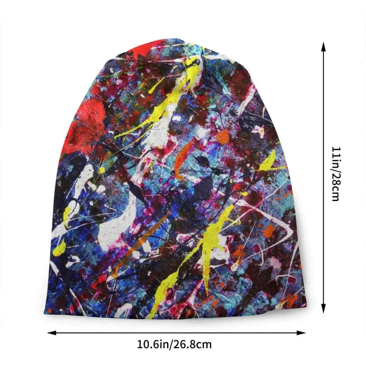 Colorful Pop Art Abstract Camouflage Graffiti Bonnet Hats Fashion Knitted Hat For Women Men Winter Warm Skullies Beanies Caps