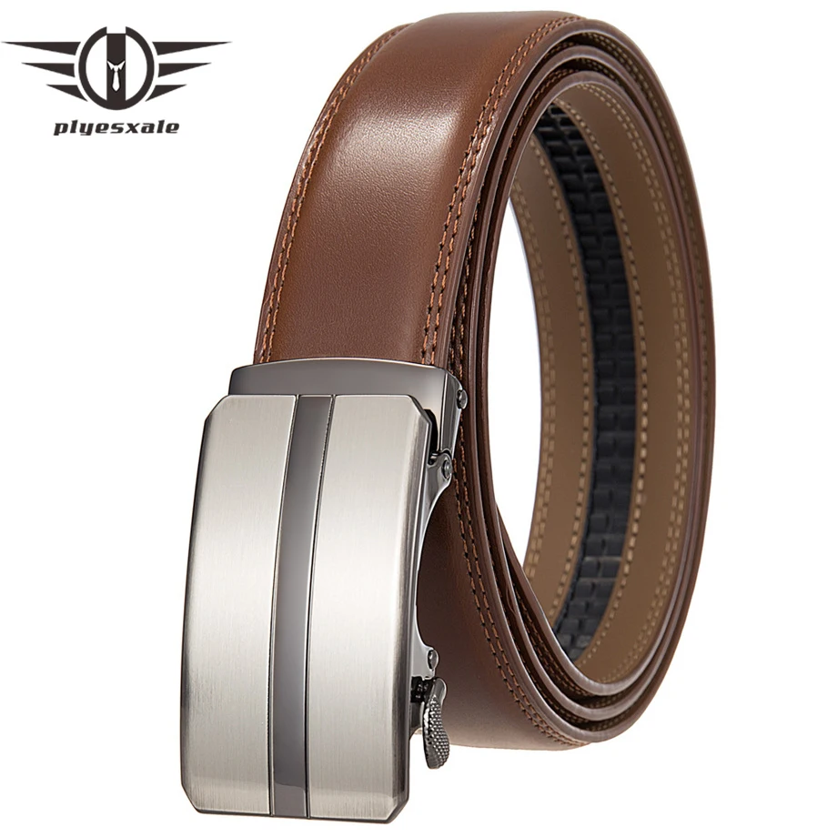 Plyesxale 2024 Male Automatic Buckle Belts for Men Authentic Trend Men's Belts Ceinture Homme Fashion Designer Suits Belt B26