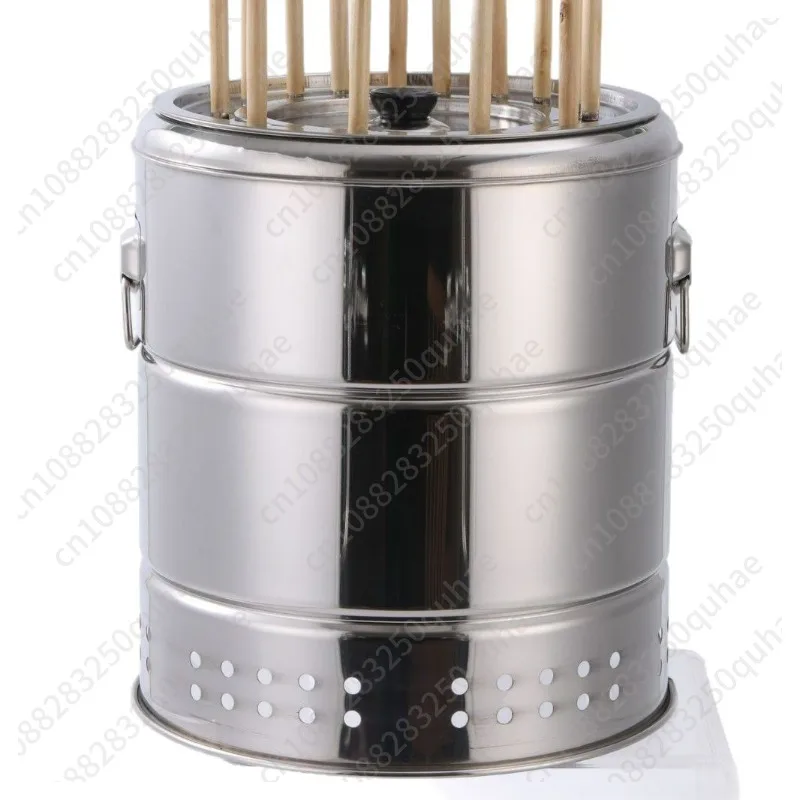 Stainless Steel Charcoal Smoker Grill Indoor Outdoor Portable Smokeless Barbecue Stove