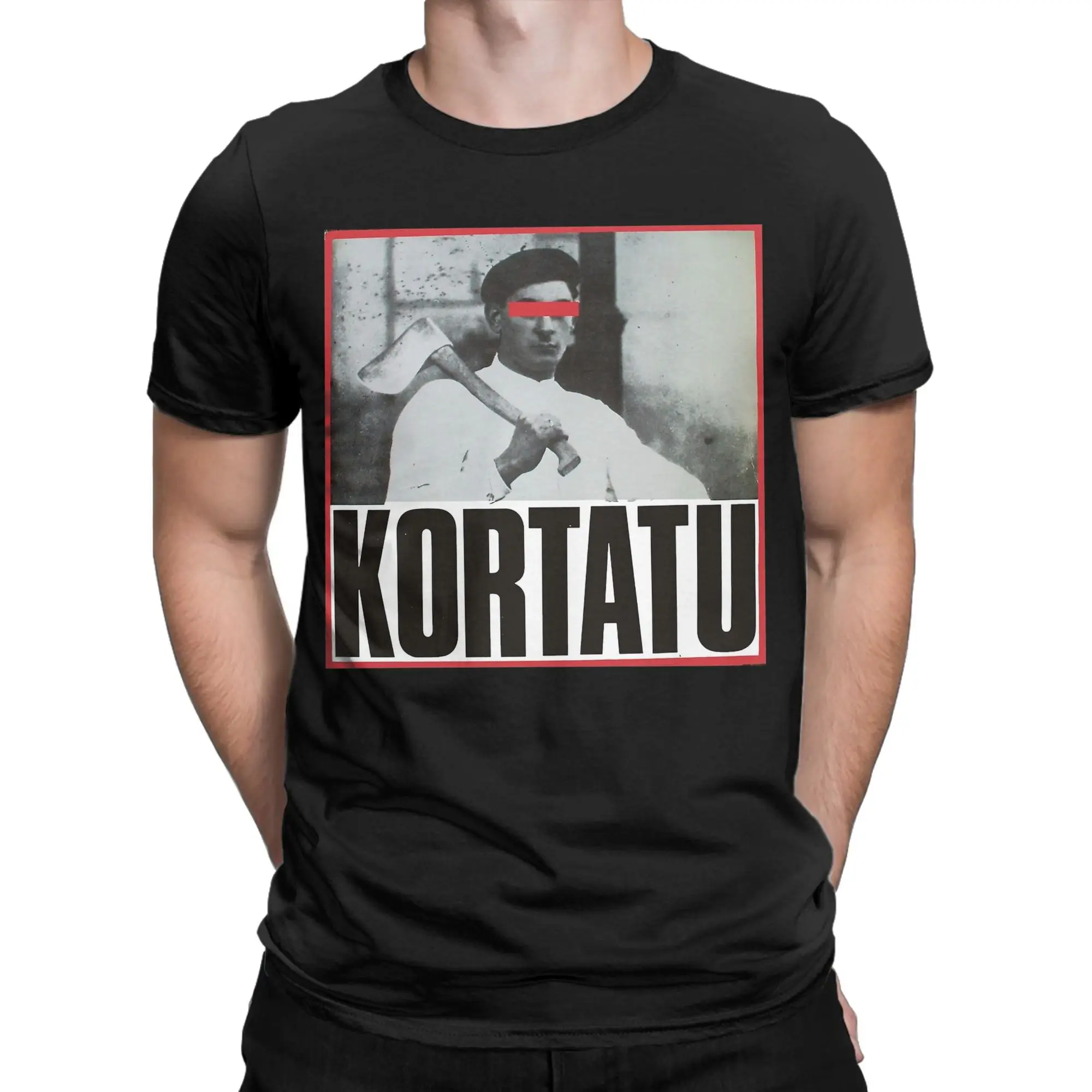 Men's Band Kortatu Event T Shirts  Pure Cotton Clothes Vintage Short Sleeve O Neck Tees Plus Size T-Shirt
