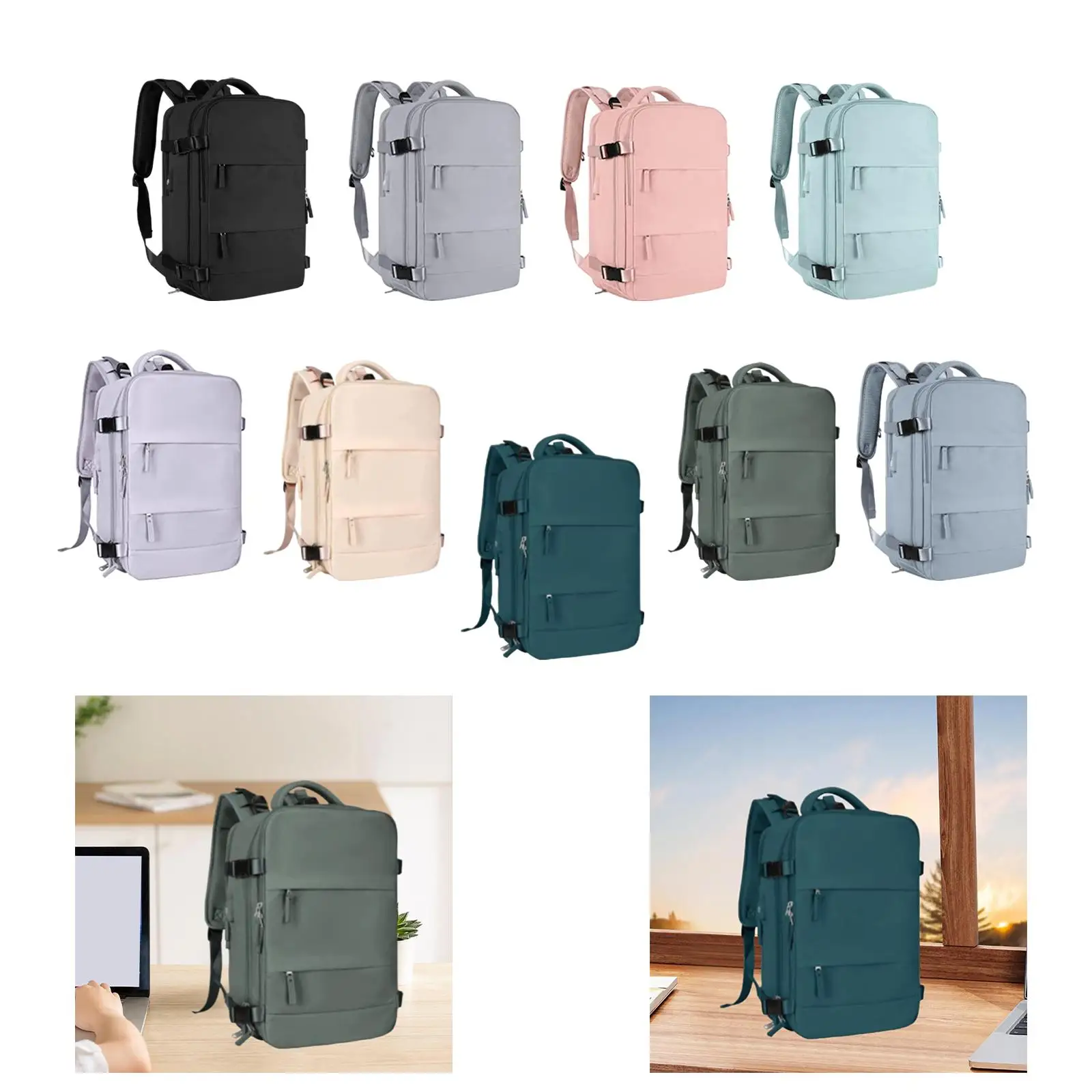 Travel Backpack Lightweight with Shoe Compartment Adults Carry on Backpack for Backpacking Weekender Camping Hiking Trips