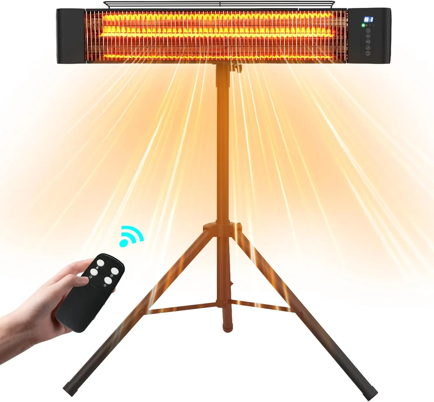 Electric Patio Heater Realsmart Carbon Infrared Patio Heaters for Outdoor Use Realsmart 1500W Wall Mounted Ceiling Tripod Heater