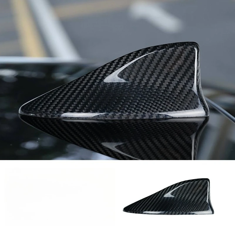 Genuine Carbon Fiber Antenna Cover, Exterior Modification Decorative Trim Stickers for Car Exterior Upgrade