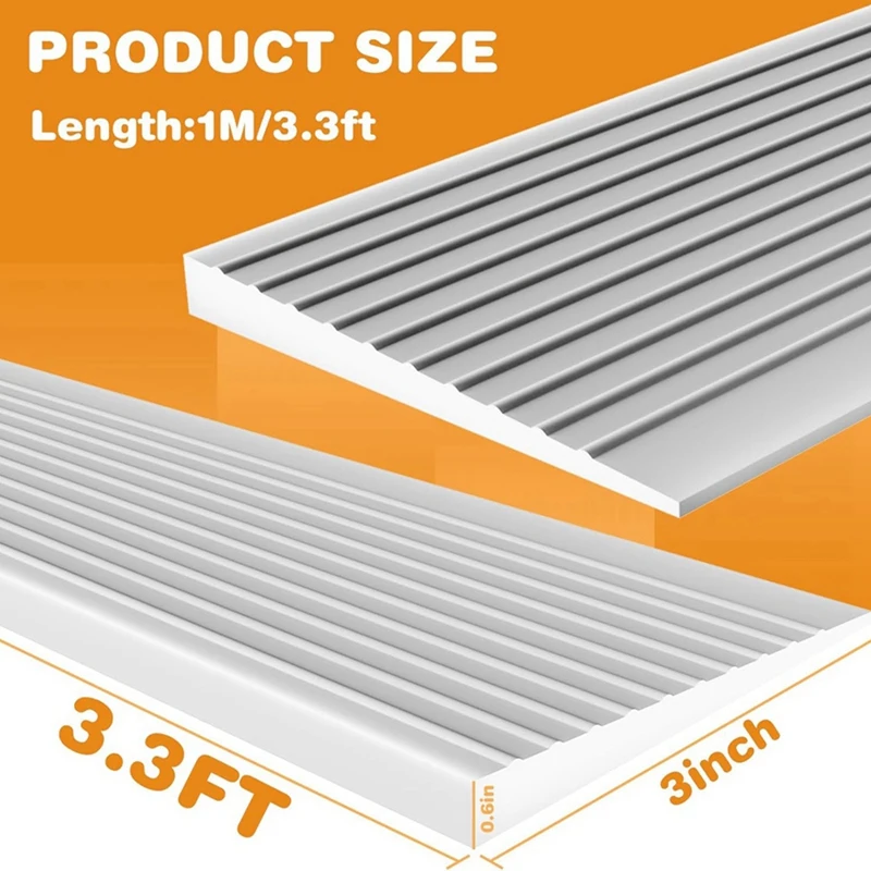 Threshold Ramps for Doorways Self Adhesive Threshold Ramp for Doorways, Wheelchairs, Strollers, Deceleration Ramp Grey-SPMI