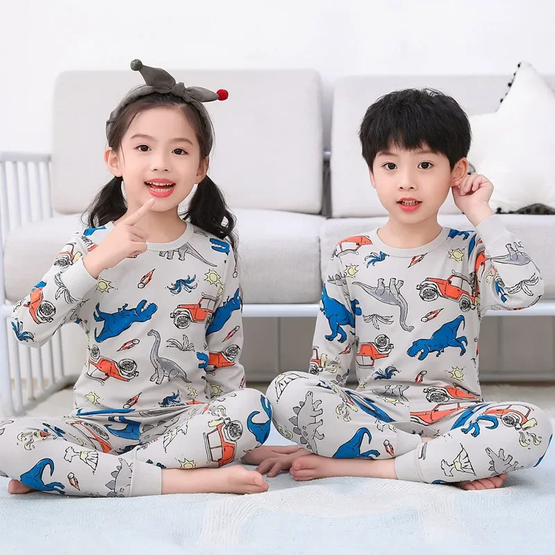 

Kids Girl Clothes Set Children Underwear Homewear Sets Autumn Winter Children's Clothing Cotton Boys Girls Homewear Baby Pajamas