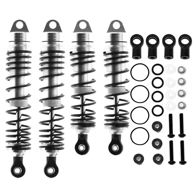 【Price Drop !!】 1Set Metal Front+ Rear Shock Absorber Upgrade Parts For Traxxas Slash 4X4 VXL 2WD Rustler Hoss Stampede 1/10 RC