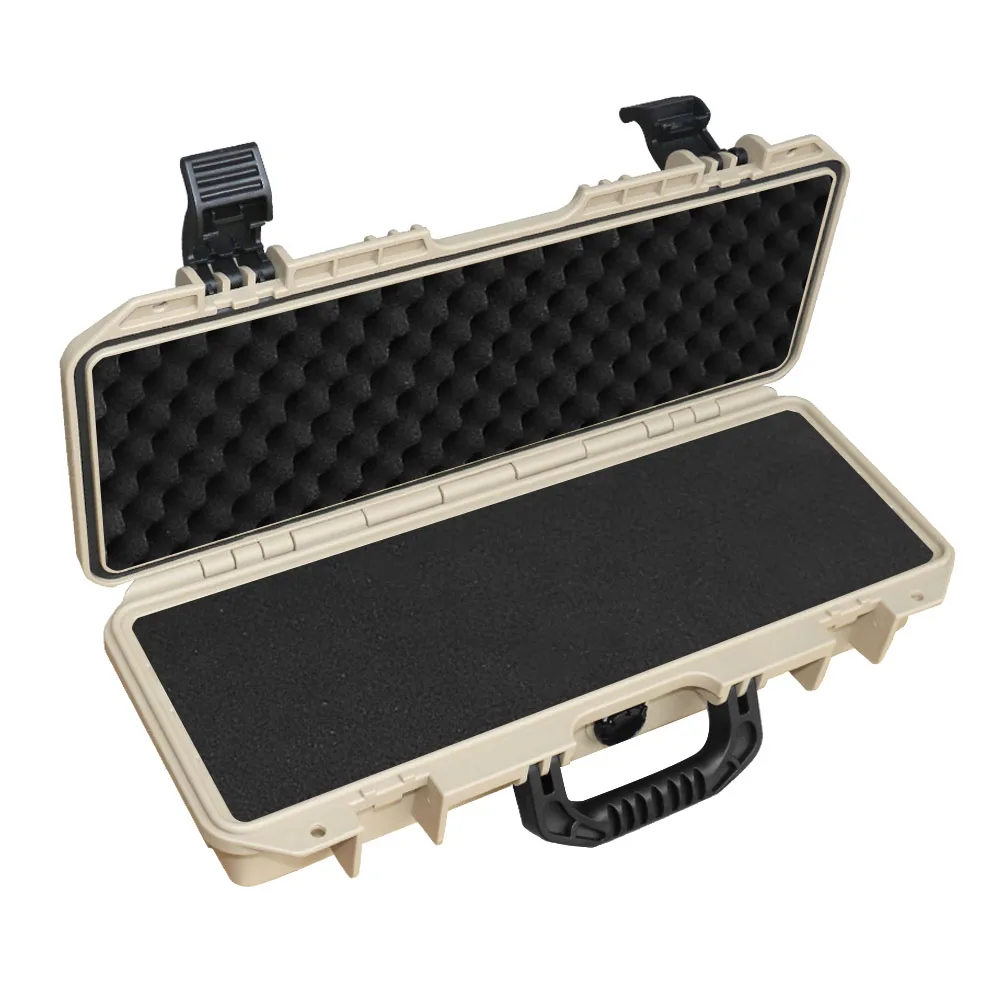 Long Toolbox PP Plastic Instrument Storage Tool Chest Waterproof and Moisture-proof with Cotton Suitcase Tool Box Organizer