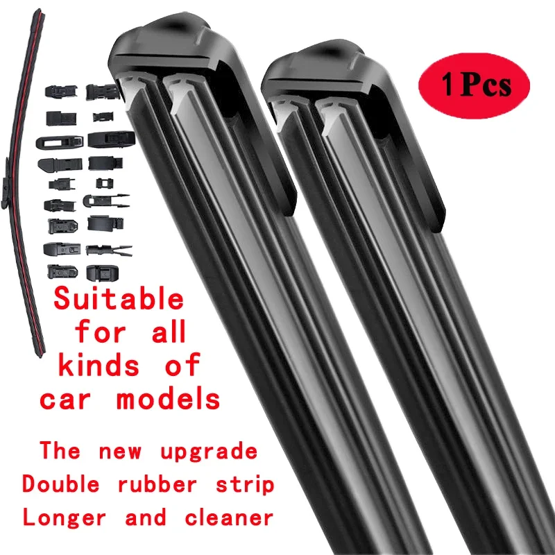 

28" Hook / J-Hook Double Rubber Car Front Wiper Blades Windshield Windscreen