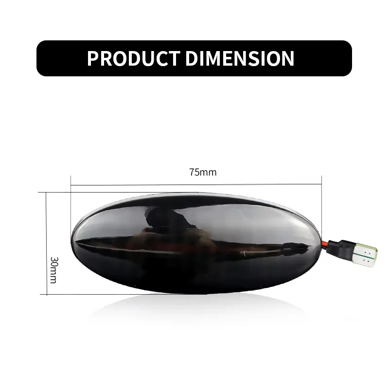 2PCS LED Dynamic Side Marker Turn Signal Light Lamp For Nissan PickUp Datsun NP300 Juke F15 Frontier Qashqai Dualis March CUBE