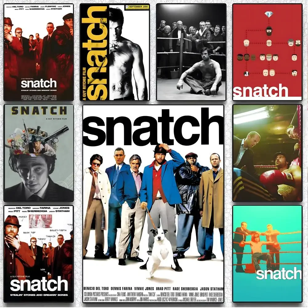 Movie Crime Snatch Poster Artistic Wall Decor Indoor Outdoor Home Ornament for Collectors