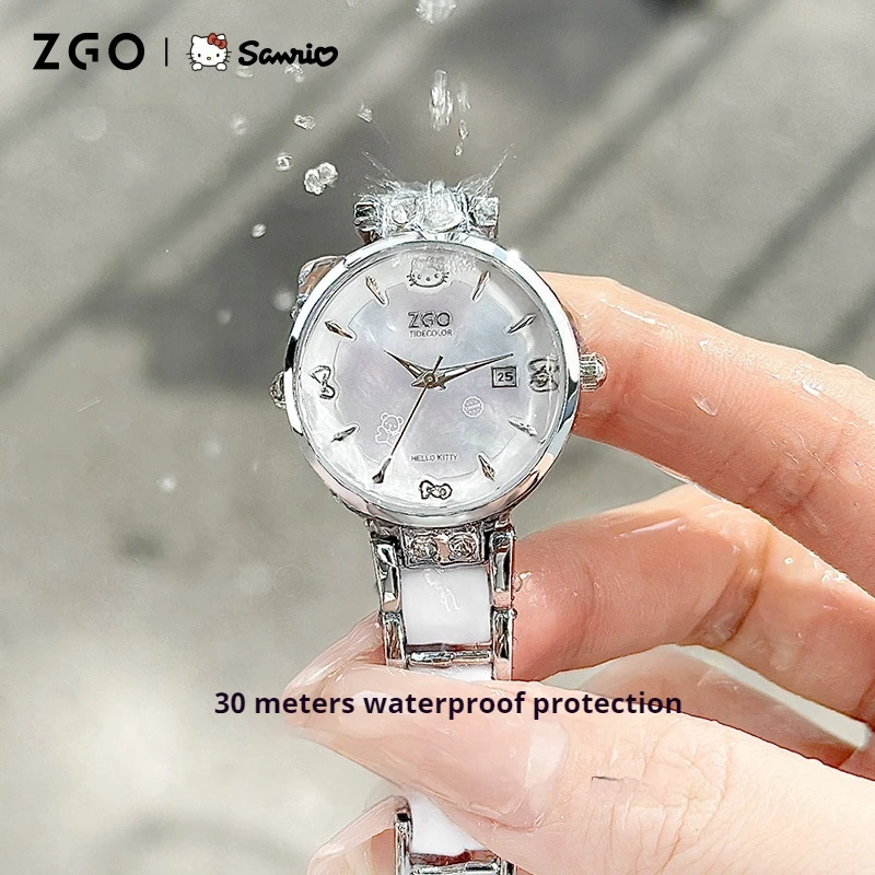 MINISO Brand collaboration Sanrio Hello Kitty Watch Retro Classic Alloy Women New Niche Temperament Quartz Watch Girl Gift