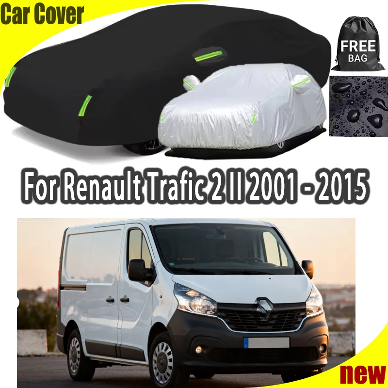 

Outdoor Waterproof Snowproof Sunshade Car Cover 210T Custom Protection Storm Hood For Renault Trafic 2 II 2001-2015
