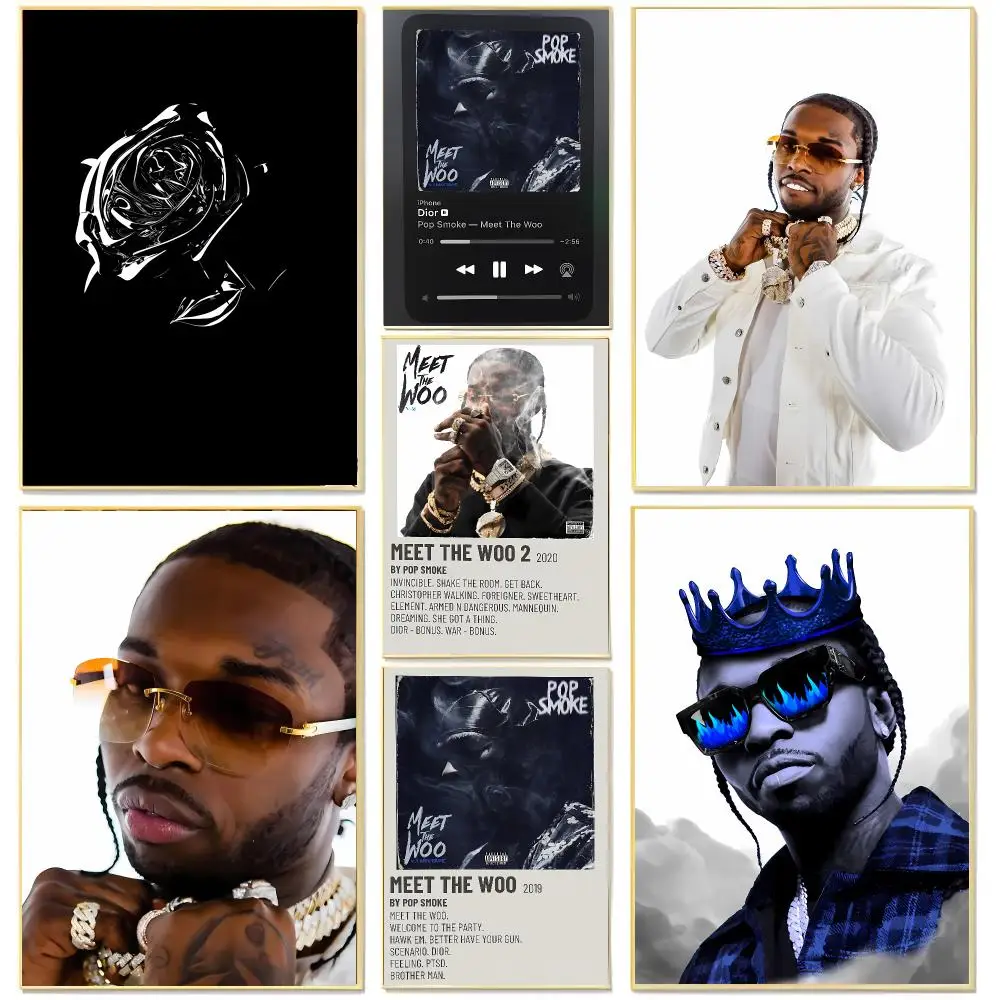 Hip Hop Trend P-Pop Smoke Poster Living Room Bedroom Decorative Print Unframed Decor