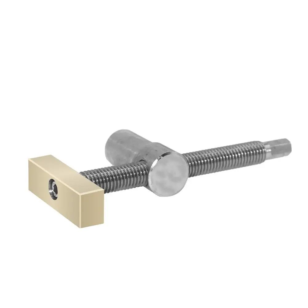 Brass Material Woodworking Bench Dog Adjustable Clamping Too Brake Inserts Durable Quick Fixture Brass Fixture Vise