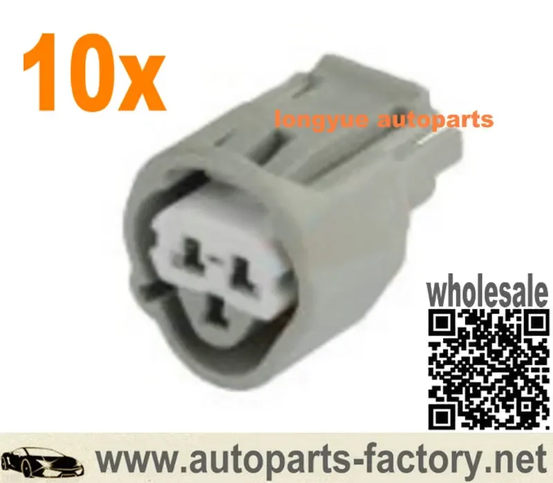 Longyue 10set 3 Way Coolant Temp Sensor Repair Connector 90980-11451 for Toyota