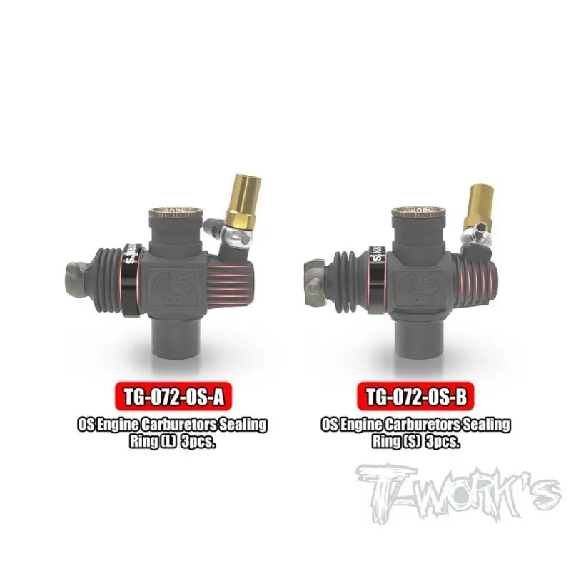الأصلي T يعمل TG-072-OS OS محرك المكربن حلقة لإحكام الإغلاق (S/L) 3 قطعة أداة Rc #3