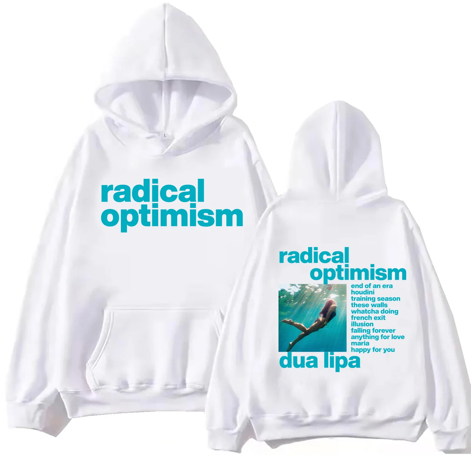 Dua-Lipa Radical Optimism 2024 Hoodie Harajuku Hip Hop Pullover Tops Man Woman Sweatshirt