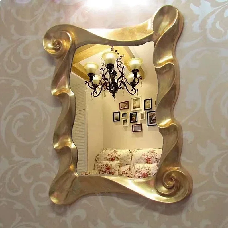 BJ Round Cat Mirror With Polka Dot Rope Edge, Dopamine Style Wall Art For Bathroom, Happy Home Decor
