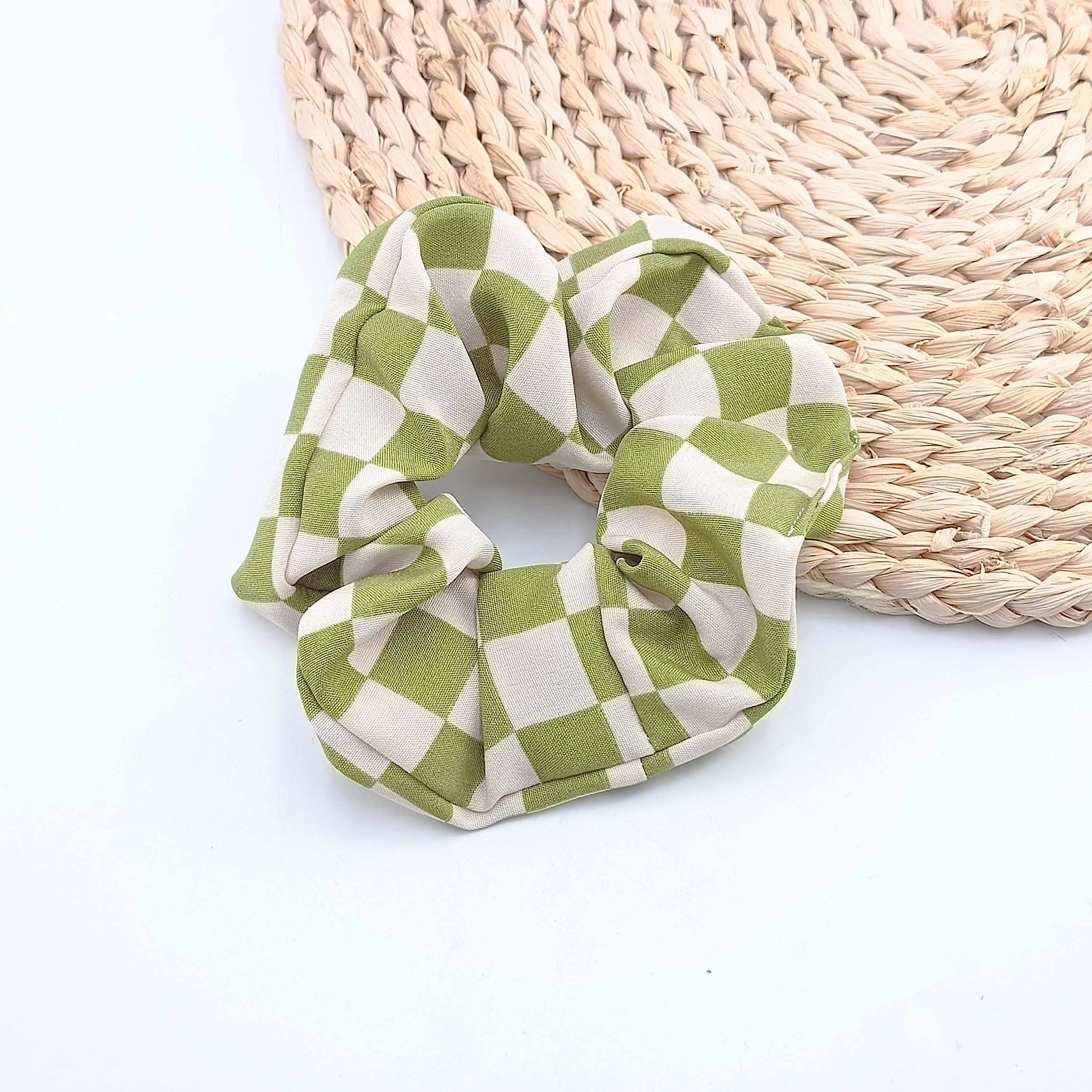 موضة جديدة كل مباراة ملونة الشطرنج منقوشة لينة النسيج الفتيات النساء مطاطا رباط شعر حبال الشعر إكسسوارات الشعر أغطية الرأس