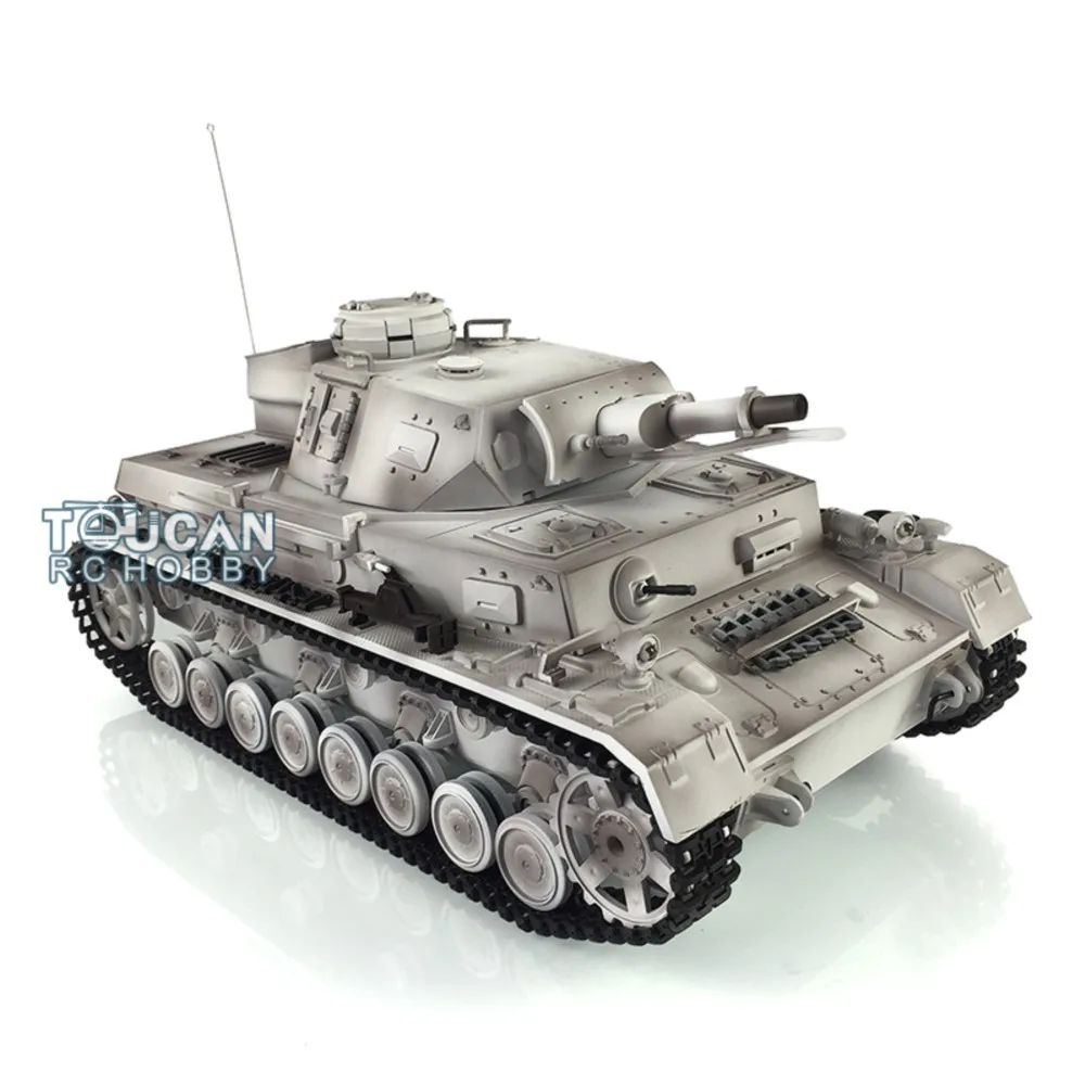 Henglong Pro Ver 1/16 Snow 7.0 Panzer IV F RTR دبابة مع جهاز للتحكم عن بُعد 3858 مسارات معدنية المهمل عجلات الطريق TH17393-SMT7 #4