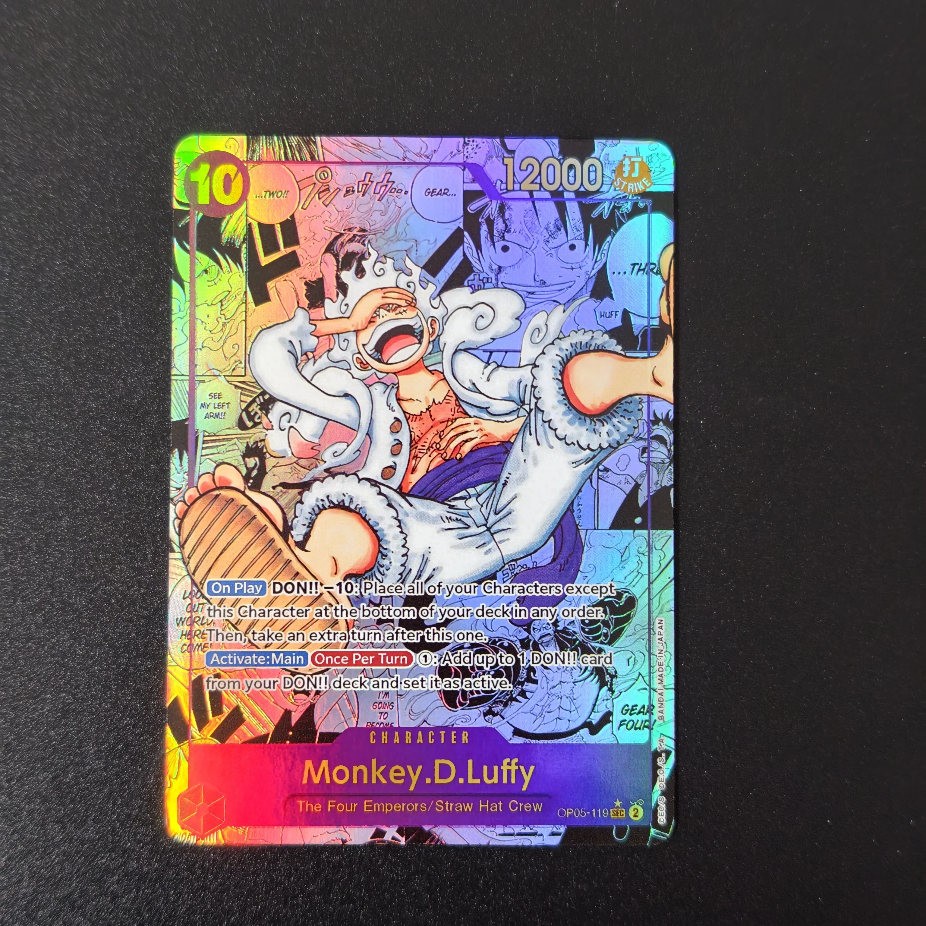 18Pcs OPCG One Piece Card OP01/OP08 Luffy Zoro Nami Ace Shanks Law Hancock Blackbeard Chopper DIY Art Holo Foil Collectible Card