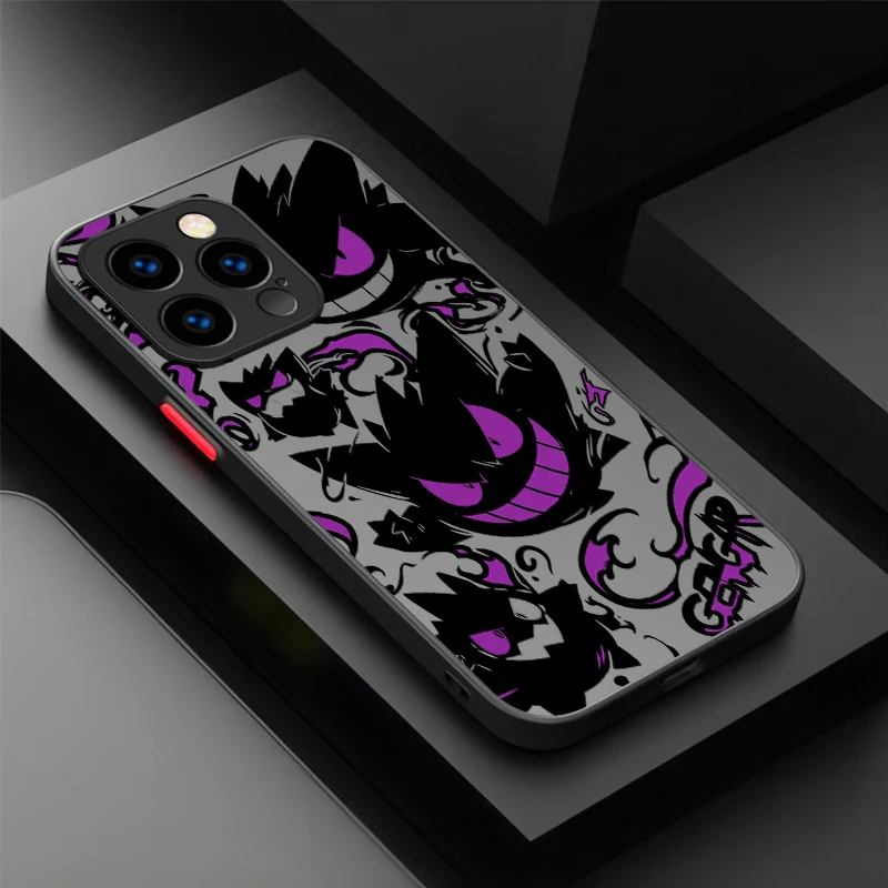 P-Pokemon Gengar Graffiti Case For iPhone 17 Air 15 16E 16 1