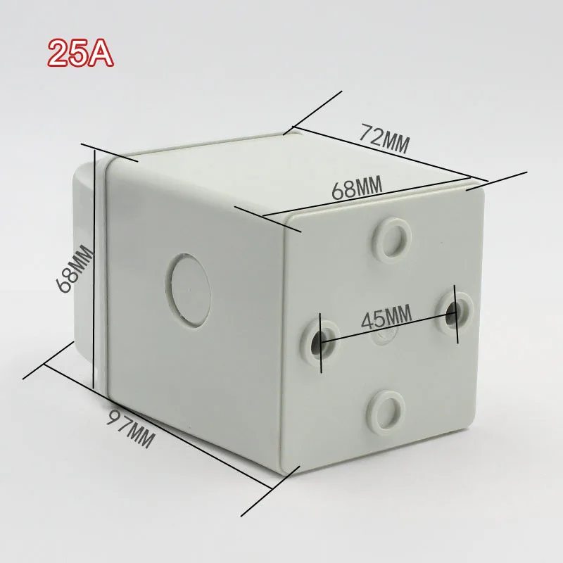 LW26-20/3 20A - 63A 380V Changeover Switch 3 Positions Rotary 12 Screw Terminals Cam Rotary Changeover Switch Knob Universal