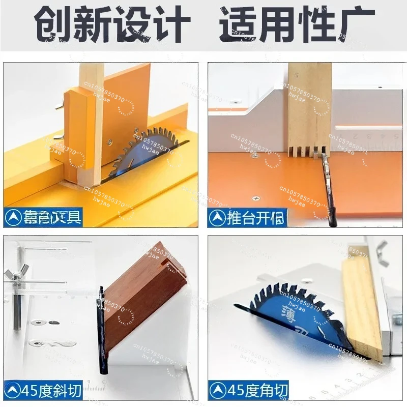Mini DIY Table Saw Handmade Woodworking Bench Saw Precision Model Crafts Liftable Electric Cutting Saw Set 9000RPM 360W T6