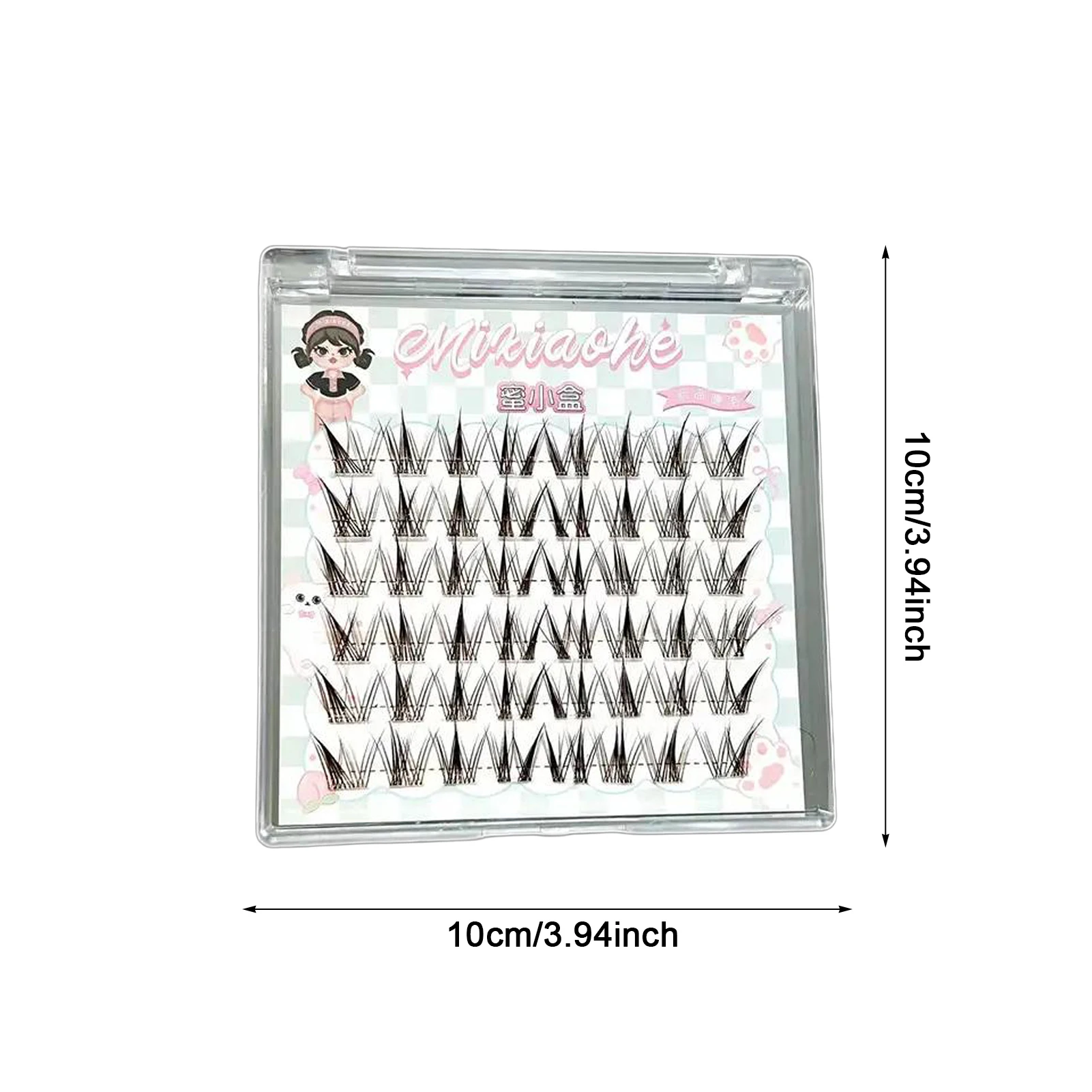 لا حاجة للغراء للرموش الصناعية، رموش فردية، مجموعة من الألياف الاصطناعية، مظهر طبيعي، وصلات رموش طائرة متقاطعة #1