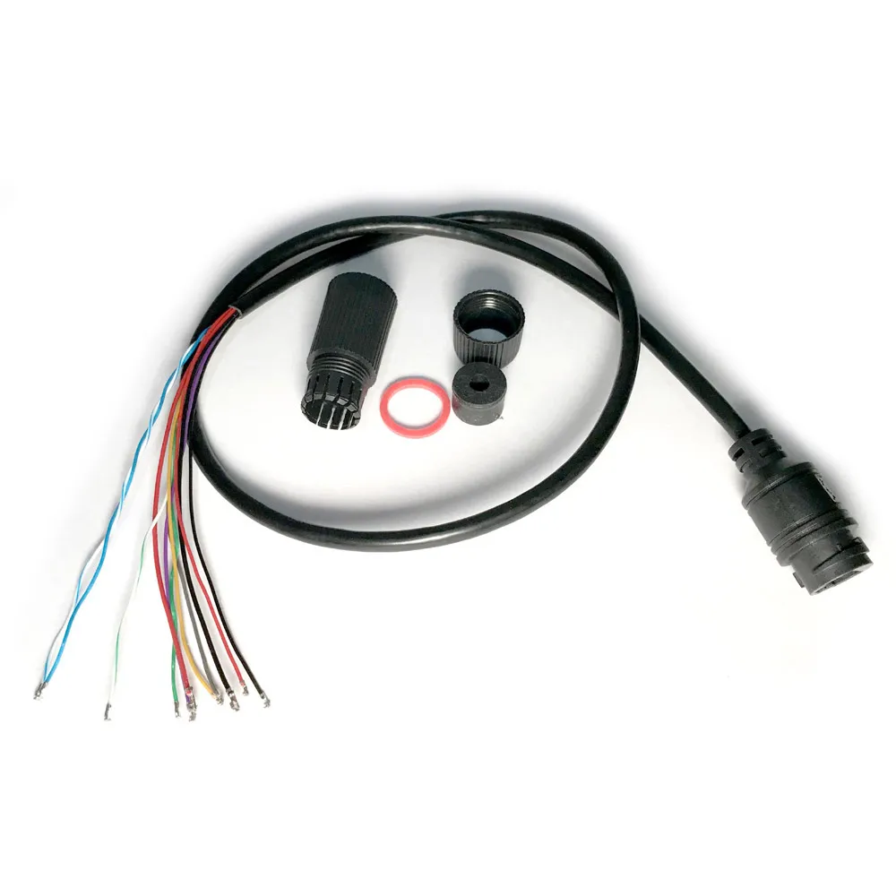 10pcs Waterproof POE LAN RJ45 cable for CCTV IP camera board module with weatherproof connector, Single status LED
