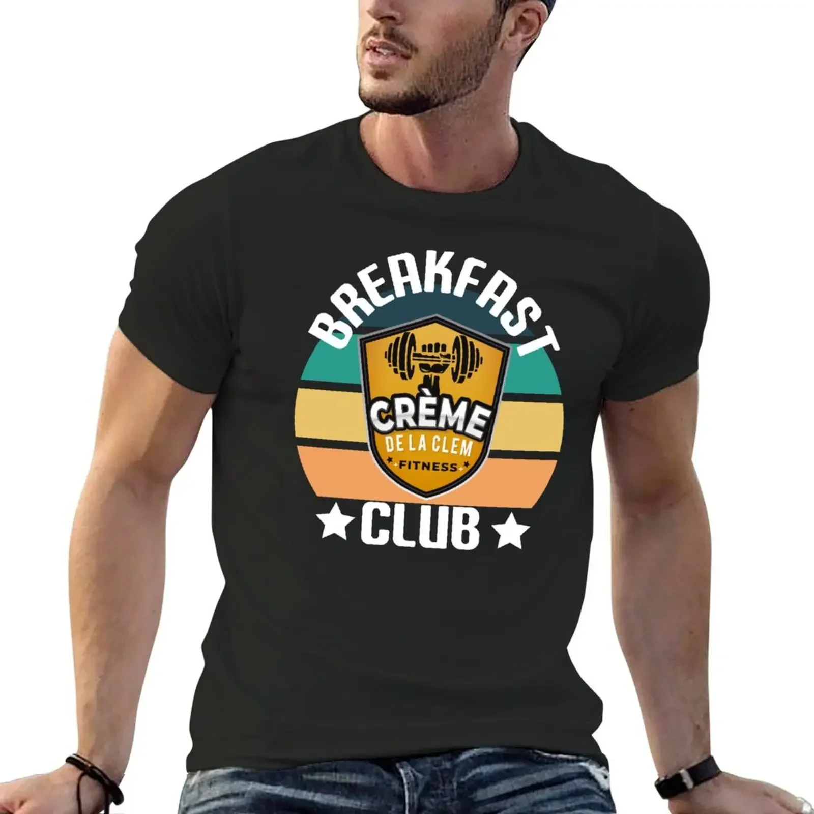 

Breakfast club creme de la clem, T-Shirt man t shirt oversized graphic tee Men's t-shirts