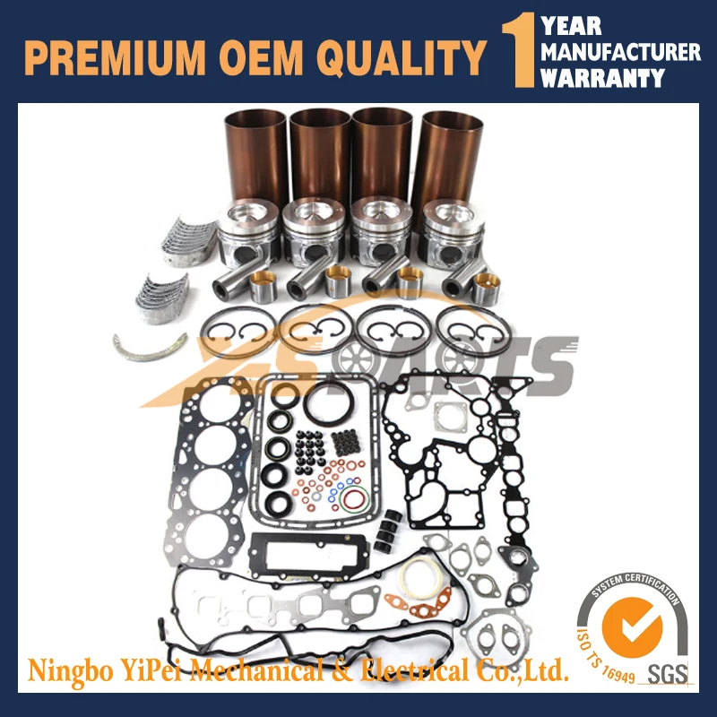 4JJ1 4JJ1T Engine Overhaul Rebuild Kit For Isuzu NQR NHR NPR Truck