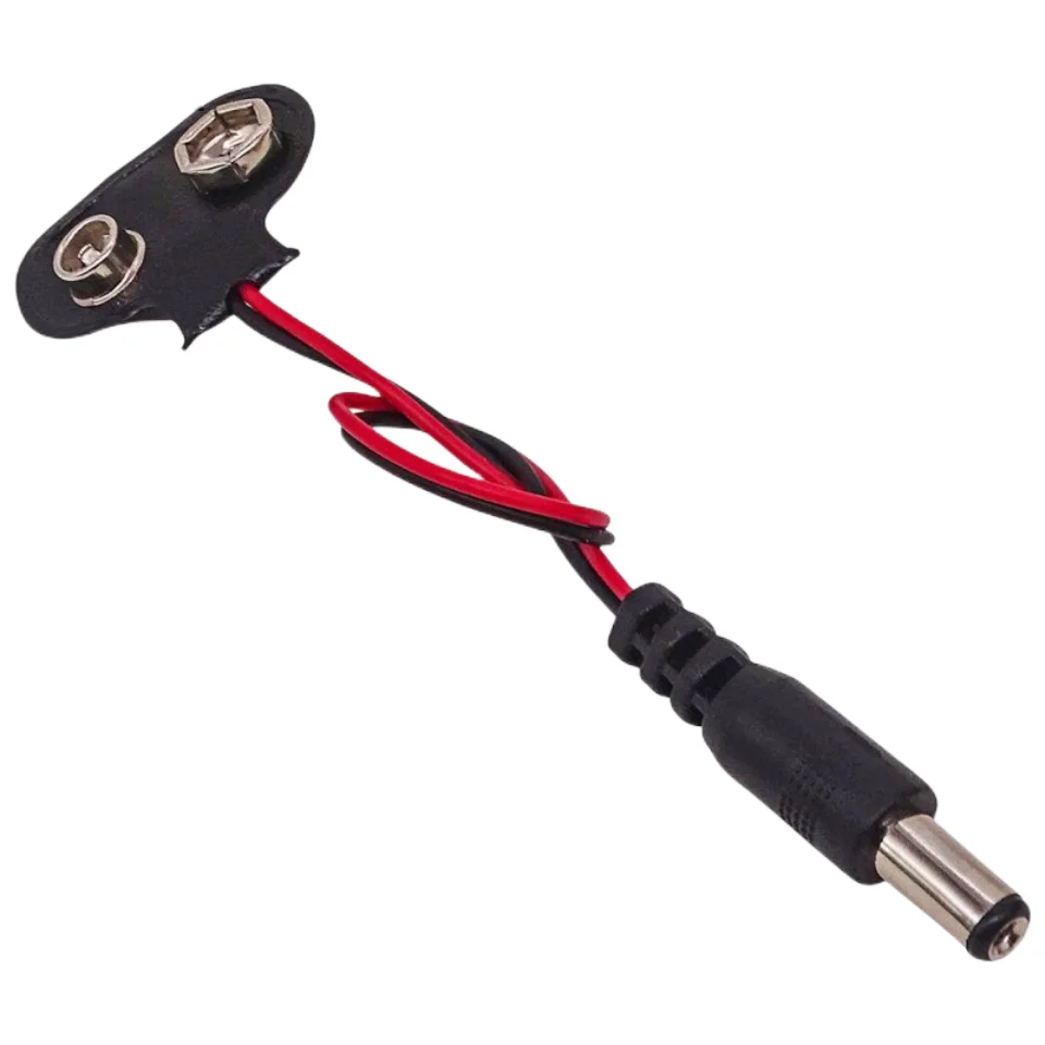 1PCS Experimental 9V Battery Snap Power Cable to DC 9V Clip Male Line Battery Adapter For Arduino Uno R3 DIY Jack Connector