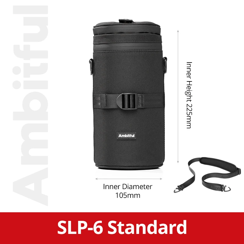NIEUWE AMBITFUL Camera Lens Tas Tasje met S M L XL Maat voor Canon Sony Nikon DSLR Camera Lens Barrel Case met Haak