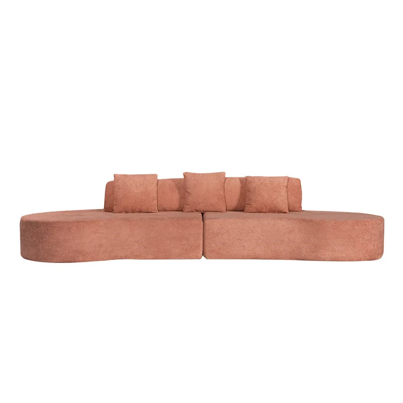 

Modern simple vacuum compression living room straight row sofa pure sponge small apartment