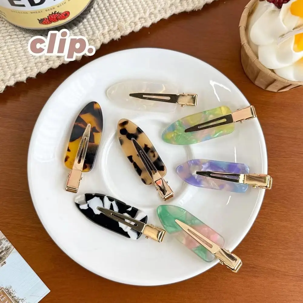 Новая ацетатная бесшовная заколка для волос, головной убор, аксессуары для волос, заколка для волос без складок, красочная укладка волос, женские заколки без изгиба