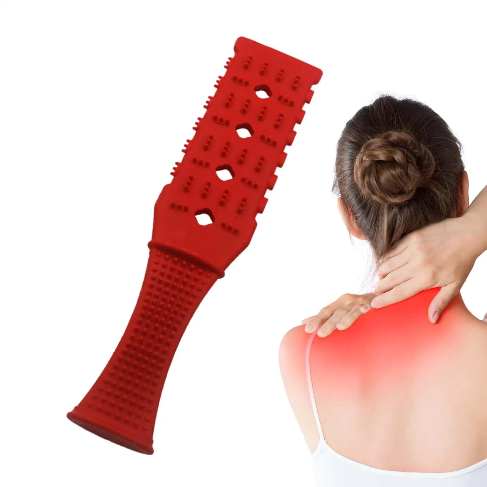 Massage Stick Body Massager Scratching Plate Extended Portable Massager Clap Hammer for Back Instant Relief of Body Relaxation