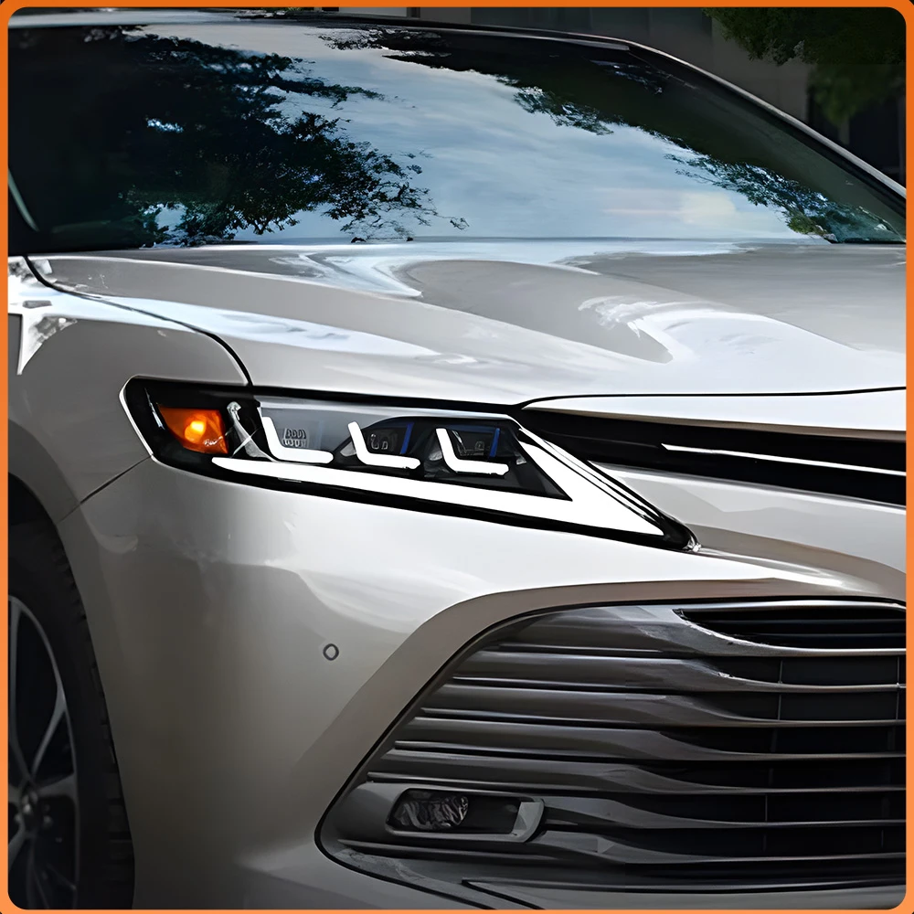 

For 2018-2023 Toyota Camry Overseas Version 3 Lens Demon Eyes Style LED Headlight Assembly Car Front Lamp Upgrade Accessories