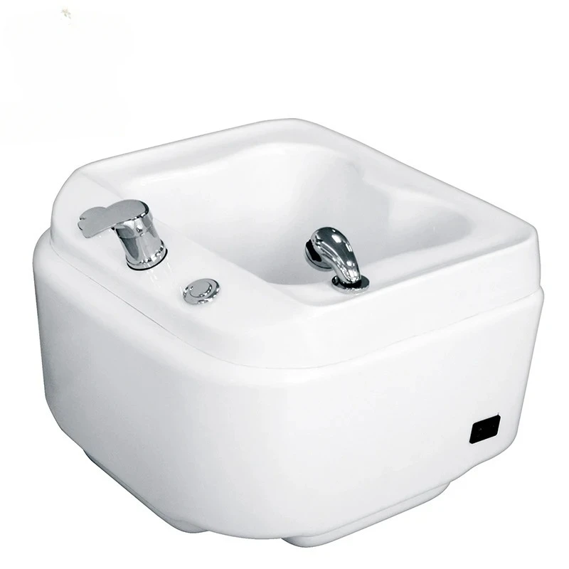 Pedicure Spa Chair Glass Bowl Sinks Foot Bath Pedicure Sinks Massage Wireless Remote Control