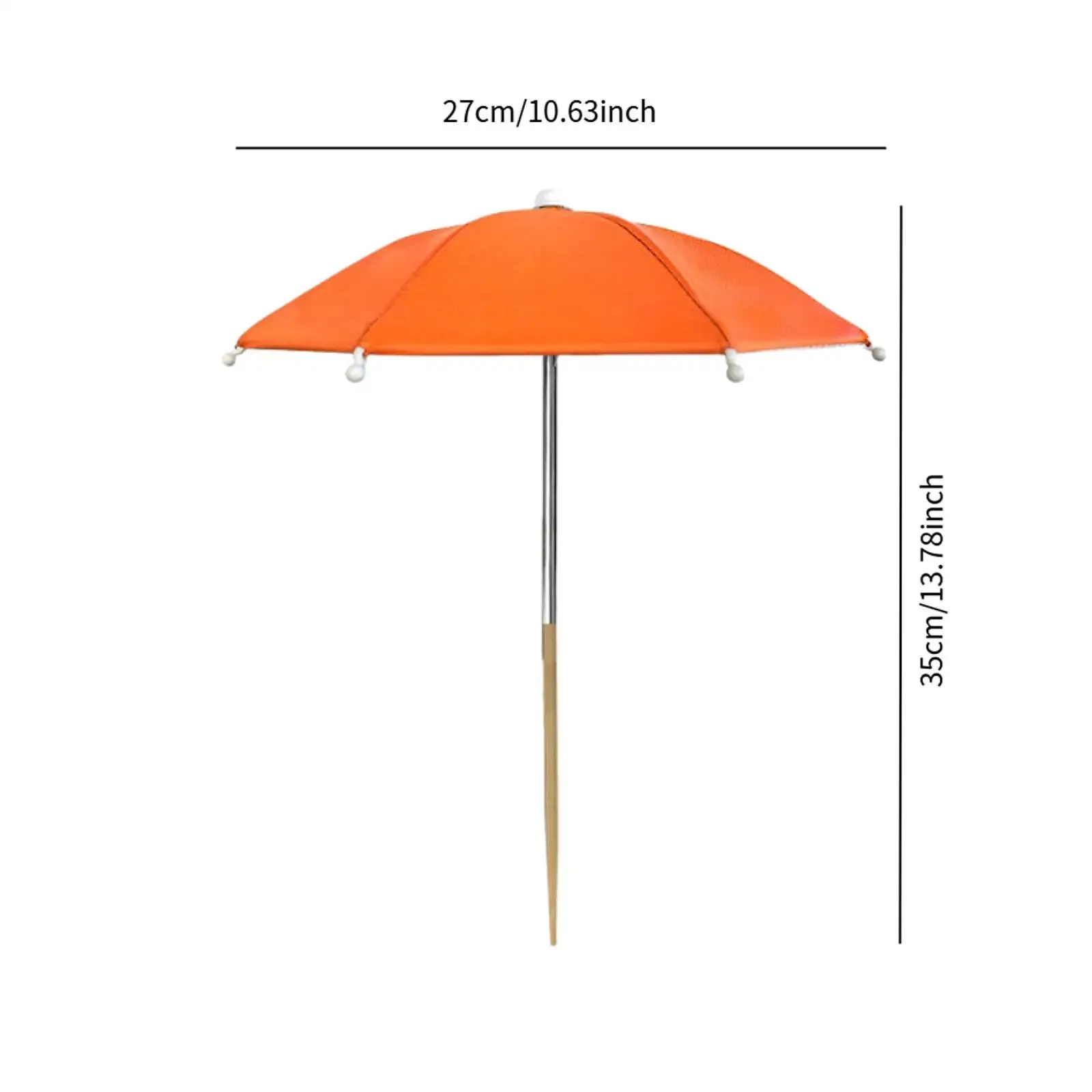 Outdoor Plant Sun Shade Umbrella Sturdy Stake Block Parasol for Potted Plants and Garden Beds