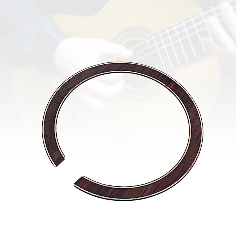 GXB11 Wood Guitar Rosette Curved Strips Guitar Sound Hole Inlay Guitar Decals 109mm guitar rosette decal