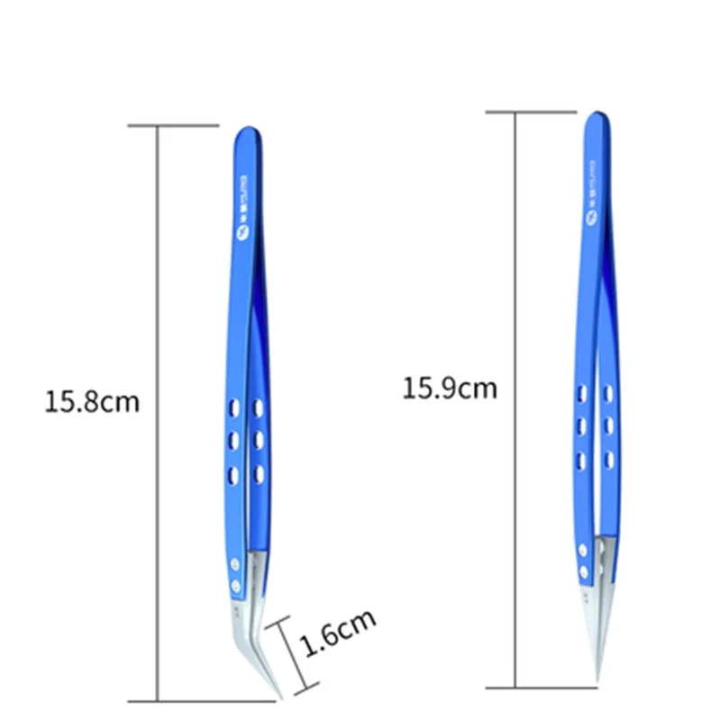 Pinzette in ceramica MIJING isolamento antistatico pinze resistenti alle alte Temperature pinze diritte curve di precisione strumenti di riparazione
