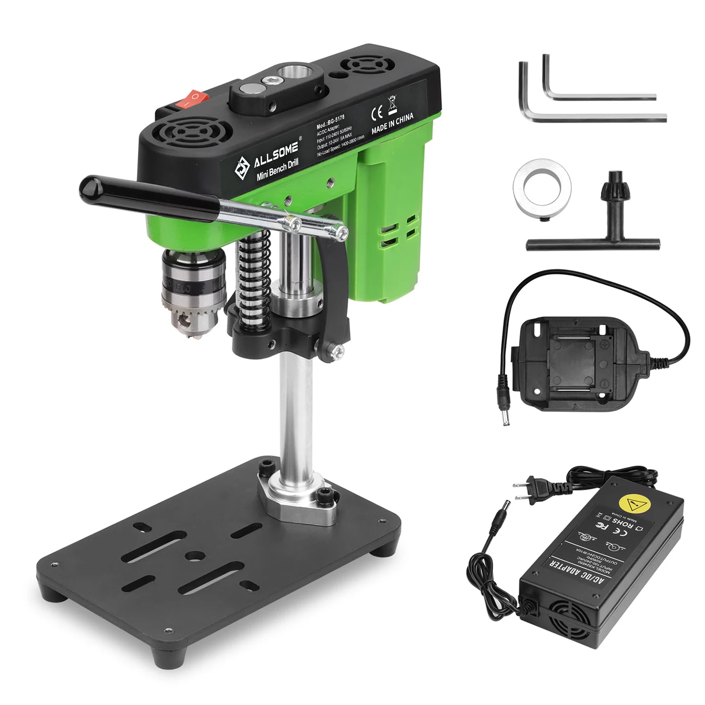

ALLSOME Brushless Benchtop Drill Press Drilling Machine BG-5178