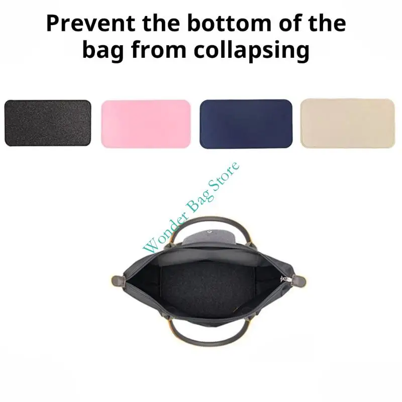 Handbag Base Shaper Felt Bag Bottom Shaper Pad Nonslip Purse Liner Board Insert Stylish Bag Accessory