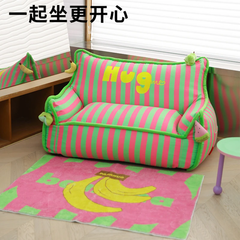 Double sofa recliner bedroom living room tatami back chair balcony human kennel lazy sofa