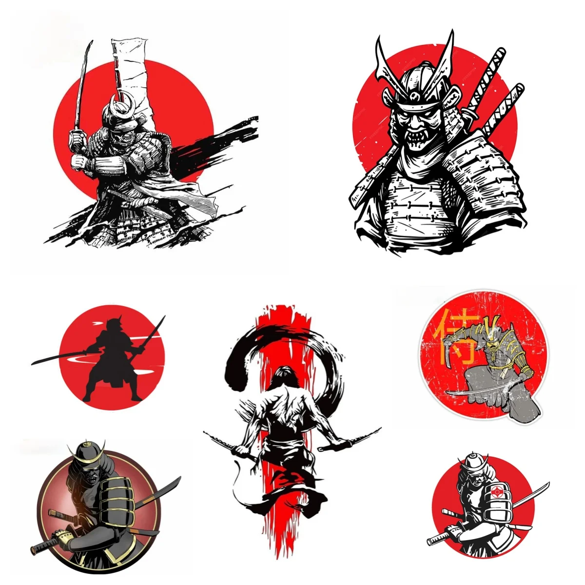 

Japanese Samurai Car Sticker Motorcycle Waterproof Decal Laptop Campervan Decals Vinyl Car Sticker Decal PVC Wholesale