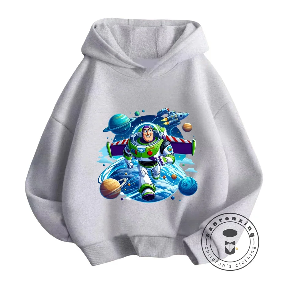 New Fall 2024 Girls Toy Story Hoodie Kids Long Sleeves Outfits 3-14 Years Children'S Baby Boys Casual Fashion Tracksuit Hoodie