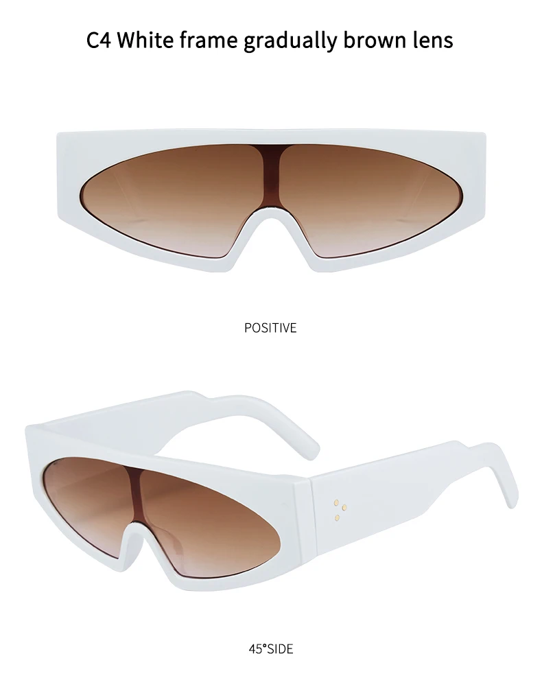Grenzüberschreitende neue einteilige Sonnenbrille, europäische und amerikanische personalisierte einteilige Brille mit großem Rahmen, trendiger Street-Style M475 – Detail 13