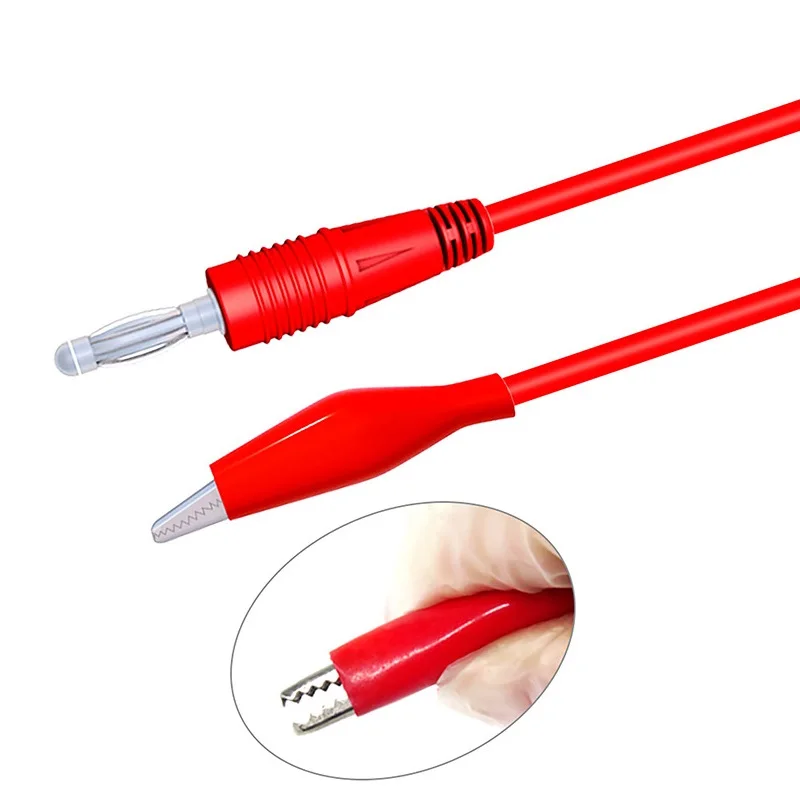 4mm Alligator Cilp to Banana Plug Test Cable Lead Connector Dual Tester Probe Crocodile Clip for Multimeter Measure Tool A1