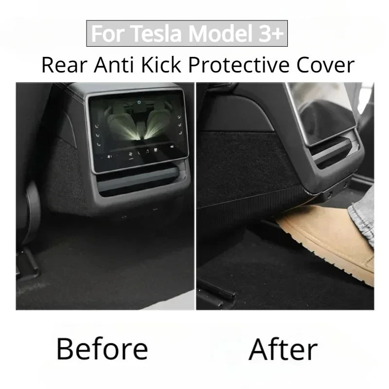 

Central Armrest Box Rear Seat Child Anti-Kick Board Anti Dirty Kickproof Model3 Protection Cover For Tesla Model 3 Highland 2024